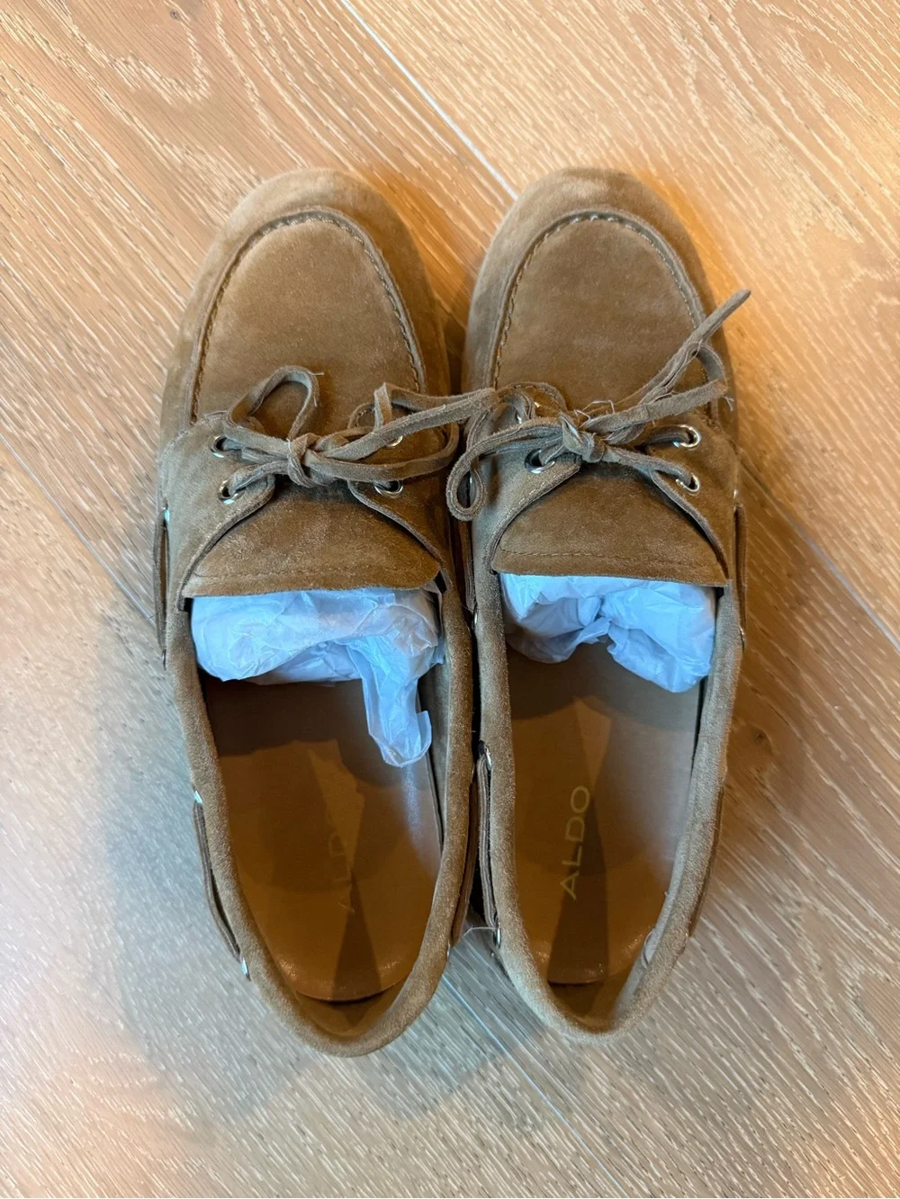 ALDO suede boat shoes